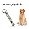 Whistles hondentrainingen Whistle Dog Obedience Whistle Stop Stop Barking Training Silver Whistle Silent Sound Training Whistle Pet Levers Nieuw