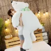 Puppen 60/75/100 cm Giant Polar Bear Plüsch Spielzeug Weiche Cartoon Tier Süßes Teddybär Stoffpuppe Langes Kissen Kissen Kinder Weihnachtsgeschenk