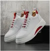 Casual Shoes Men Air Cushion Cushioning Sneakers Breathable Platform Vulcanize Male Fashion Leather Lace Up Outdoor