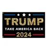 Banner Flags Trump Campaign 90x150cm 2024 U.S.Dicerialial Take America Back Election Flag 0303 Drop Livrot Home Garden Festive Par othg0