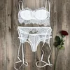 Bras stelt sexy lingerie vrouw Lace Erotic Porno Babydolls ondergoed slaapkleding vrouwelijke nachtkleding beha set