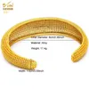 Aniid Dubai Gold Color Bangles for Women Arabic Luxury Charm Armband Manschett Bangles Nigerian Wedding Jewelry Party Gifts 240419