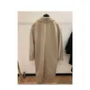 Brand Coat Women Coat Designer Coat MAXMARA Madame Beige Double Breasted Lapel Coat