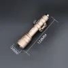 Scopes Wadsn Tactical M600U M600 Светодиодный разведчик светодиодные мощные мощные мощные вспомогательные фонарики Оружие Оружие Оружие 20 мм.