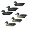 Accessoires 1 paar 3D Duck Decoy zwevend kunstaas met kiel voor buitenjacht visaccessoires realistische vogel drijf op het water