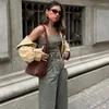 Frauen Tanks trägerlos geschnittene Top -Weste Frühling Sommer 2024 OFF Schulterhülsen und Rückenless Rücken Elastic Elegant Chic