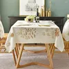 Tavolo tavolo tovaglia in stile nordico impermeabile e rettangolare a prova di copertura da sala da pranzo rotonda.