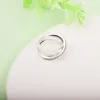 Ringar Autentiska 925 Sterling Silver Crossover Pave Triple Band Rings for Women Wedding Engagement Ring Original smycken Present Bague