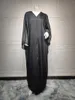 Vêtements ethniques Luxury Abaya brillante pour femmes musulmanes Kaftan Dubai Batwing Sobre de soirée