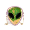 Purses Fashion Children PVC Small Crossbody Bags Alien Laser Transparent Girls Jelly Bag Baby Coin Purse Plånbokstillbehör