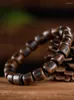 Orecchini di collana impostati di alta qualità indonesia naturale indonesia tarakan perle di agarwood vecchie materiali bracciale donne uomini con forma singola cerchio