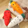 Animals 50/90cm Cute Turnip Doll Stuffed Squishy Radish Plush Toy Red Orange White Rabbit Smiling Face Plant Plushie Kids Gift