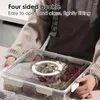 Plates Snackle Box Container Divided Serving Tray Charcuterie With 6 Compartment Square Storage Clear Organi