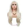 HD Body Wave Highlight Lace Front Human Hair Wigs For Women Fashionable wig headbands sell well before lace split long curly with large wave curls