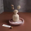 Ceramica rotonda vassoio in silicone stampo fai -da -te fatti di stoccaggio rotondo stampo in gesso in gesso in gesso in gesso in gesso decorazioni per la casa