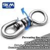 Accessories Big Game Tuna Saltwater Fishing Swivel 15~60Pcs Stainless Steel Fishing Swivels Lures Line Connector for Shark&Swordfish&Tuna