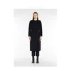 Brand Coat Women Coat Designer Coat Maxmaras Long Wool Coat Dark Blue