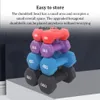 Dumbbell Hex Shape Anti-collision Fitness Equipment Waterproof Dumbells Weightlifting Tool Arm Straining Accessories RandomColor 240418