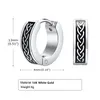 Hoop Huggie Punk Rock Celtic Kodo Orecchini per uomini impermeabili in oro bianco da 14k ie a orecchie gli diga di gioielli Brincos mascinos drop drive dhgja