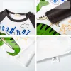 T-shirts 210 Year Children's Clothing Tshirts Cartoon Dinosaur Letter Splicing Stripe Oneck Boys Clothes 2023 New Fashion Kids Clothes