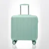 Carry-onS Couleur continue Mini Jume Femmes Travel Suise de voyage 18 pouces Luggage avec trolley Case Rolling Buggage Super Compression Material Abs + PC