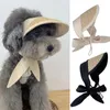 Dog Apparel Pet Hat Small Dogs Teddy Bear Sunscreen Sun Pastoral Style Decoration Po Costume For Cats Birthday