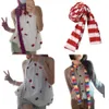 Randiga halsdukar mönster kvinnor sommar tunt halsduk camping shopping ungdom lång dekorativ 231116