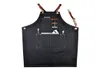 4Type Denim Bib Apron Working Chef Baker BBQ Cook Work Uniform Cook Kitchen1128232