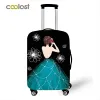 Accessoires Elegent Dames Print Buggage Protective Cover Women Women Travel Baggage Couvrettes Couvoirs de valise élastique pour voyager