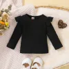 T-shirty FocusNorm Christams Baby Girl 3pcs Ubrania ubrania z długimi rękawem