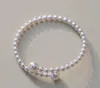 Link Bracelets French Vintage Pearl Bracelet For Women Light Luxury Fashion Designer Simple nice