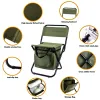 Accessoires Chaise de pêche avec sac plus cool tabouret de pêche compact chaise de camping pliable