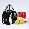 Väskor Band drottning Freddie Mercury Isolated Lunch Tote Bag for Women Rock Singer Portable Thermal Cooler Bento Box School