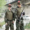 Camouflage de chaussures Camouflage Tactical Suit mari Uniforme Military Tactical Vêtements Camouflaged Network for Hunting Clothes Army Uniform Men