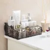 Organisation Meyjig Makeup Cosmetic Storage Box Brush Lipstick Holder Desk Badrumsarrangör Stor kapacitet Makeup Display Case