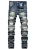 Jeans masculinos Hipster Patcherw