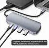 Hubs Eayburst USB C Hub 4 Port 10Gbps Typ C till USBC 3.1 USBA 3.2 Gen2 Ports Dock för stationära datorer Laptops Splitter USB Hub