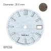 Kits nieuw gelanceerd NH35/NH36 Dial 28,5 mm met GS -logo -wijzerplaat geschikt voor NH35/NH36 Mechanische horloge -upgrade -accessoires