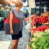 Bolsas de almacenamiento Vegetales de fruta portátiles reutilizables para una salida de compras de bolsas de servicios públicos diarias Mujeres