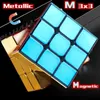 Magic Cubes SengSo Metal 3x3 Magnetic Golden Cubo Magic Cube Puzzle Speed Cibe M3 3x3x3 Magico Cubo Cibo Toy T240422