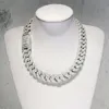 Kibo Gems Hot Sale 925 Sterling Silver With Gold Plated Cuban Link Chain Hip Hop Moissanite Diamond Miami Chain