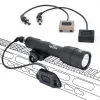 SCOPES WADSN M600 M600U Flashlight tattico 800lumens Interruttore a pressione leggera a LED per caccia da 20 mm Accessori soft per l'arma da caccia