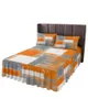 Bettrockölmalmals abstrakte geometrische orange graue Betten