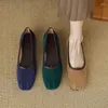 Casual Shoes 2024 Basic Women Flats Spring Real Leather Woman Sheepsuede Work Versatile Loafer Female Chic