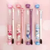 Heads 24pcs Kawaii Sanrio Kuromi Cinnamoroll My Melody Hello Kitty Cute Cartoon Child Bamboo Charcoal Fiber Toothbrush Soft Cleaning