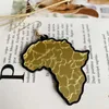 Altro Africa Mappa Drop Earring Vintage Mappa acrilica Piega orecchini esagerati Gioielli per le orecchie di pesce per feste per compleanno 240419