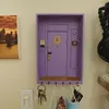 Hooks Wall Wooden Storage Crafts Shelf Behind The Door Entryway Box Harajuku Style Home Goods Decorative Key Organizer