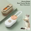 Grooming Steamy Dog Brush Electric Spray Cat Hair Brush 3 In1 Dog Steamer Brush For Massage Pet Grooming Ta bort trasslat och lösa hår