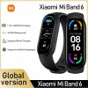 Wristbands Global Version Xiaomi Mi Band 6 Smart Bracelet 1.56 quotAMOLED Screen Heart Rate Fitness Traker Bluetooth 5 ATM Waterproof