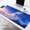 Pads Sky Clouds Mouse Pad Gaming Accessories Mause Anime Table Tangentboard Desk Mat Mausepad Gamer PC Gummi mattan Office Blue Mousepad